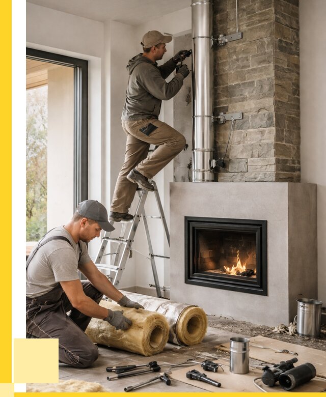 Монтаж дымоходов для каминов в Елабуге от 15192 р. ЭриданЛбг