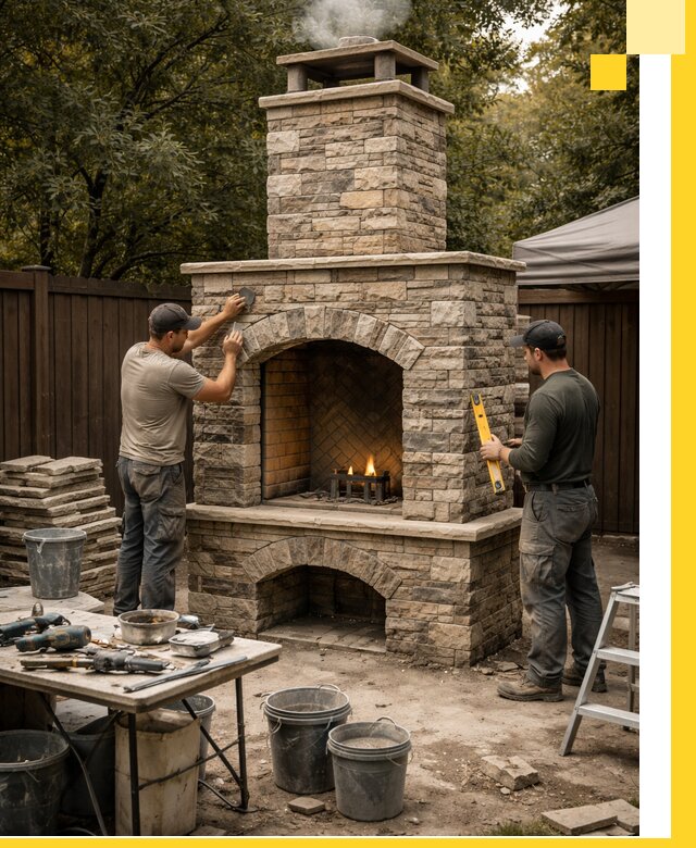 Проектирование и установка уличных каминов в Елабуге