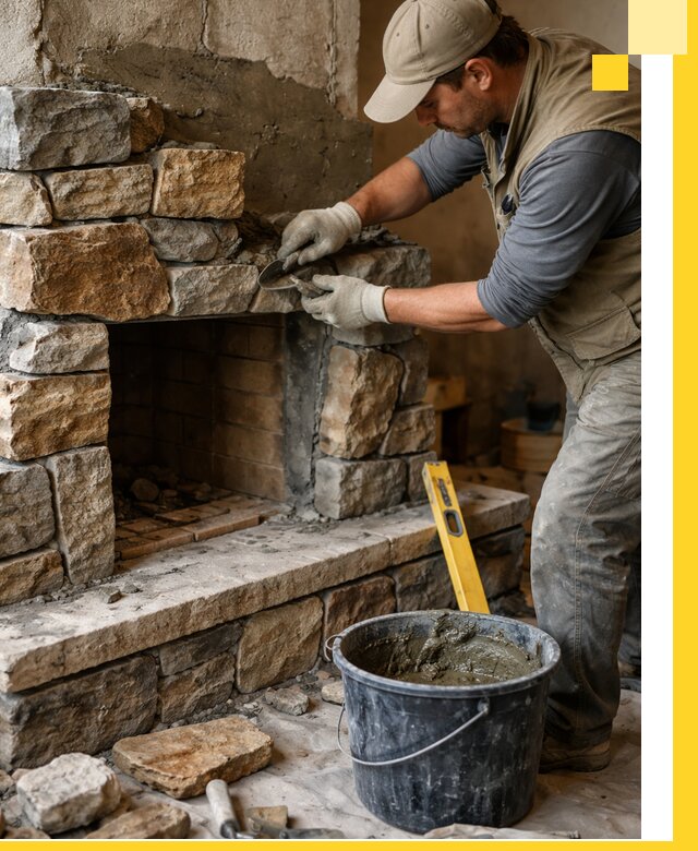 Изготовление и установка каменных каминов под ключ в Елабуге