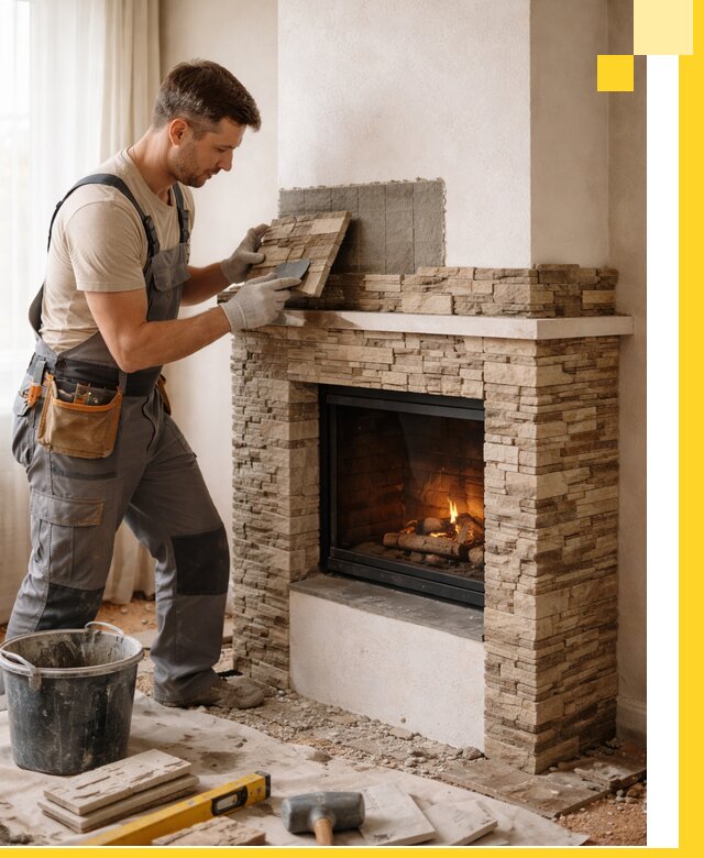 Изготовление и монтаж каминов для дома под ключ в Елабуге