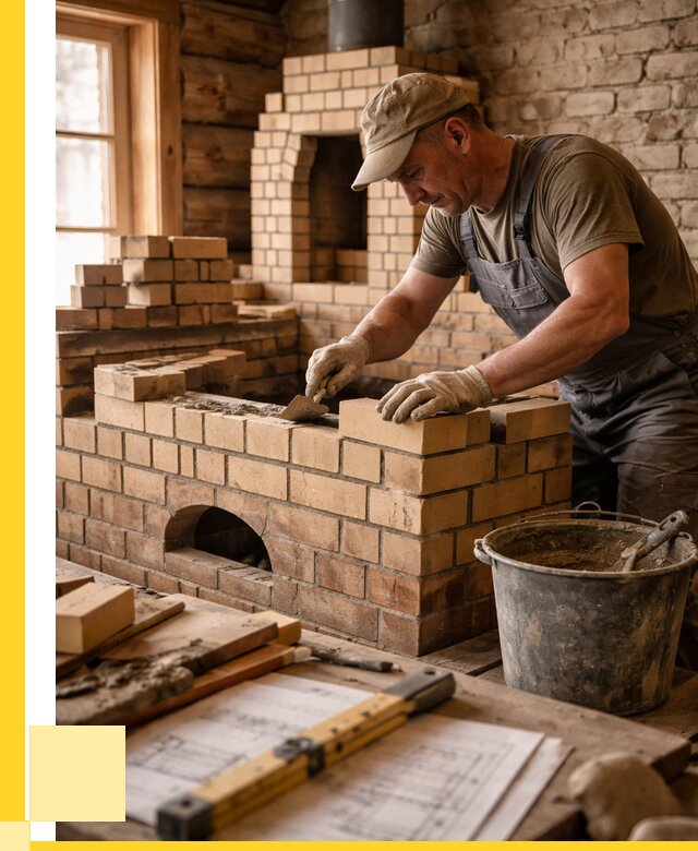 Кладка печей из кирпича в Елабуге цены от 30384 р. - ЭриданЛбг