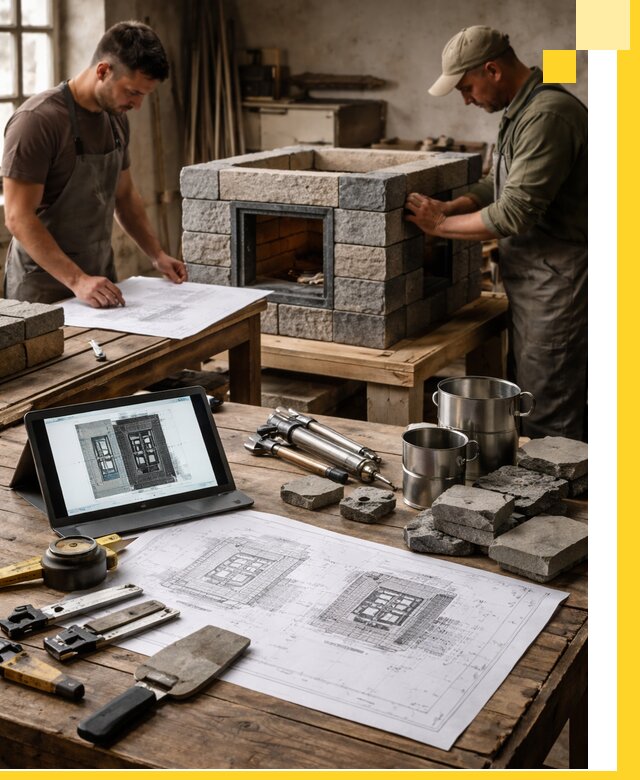 Разработка проектов печей с согласованием и монтажом в Елабуге