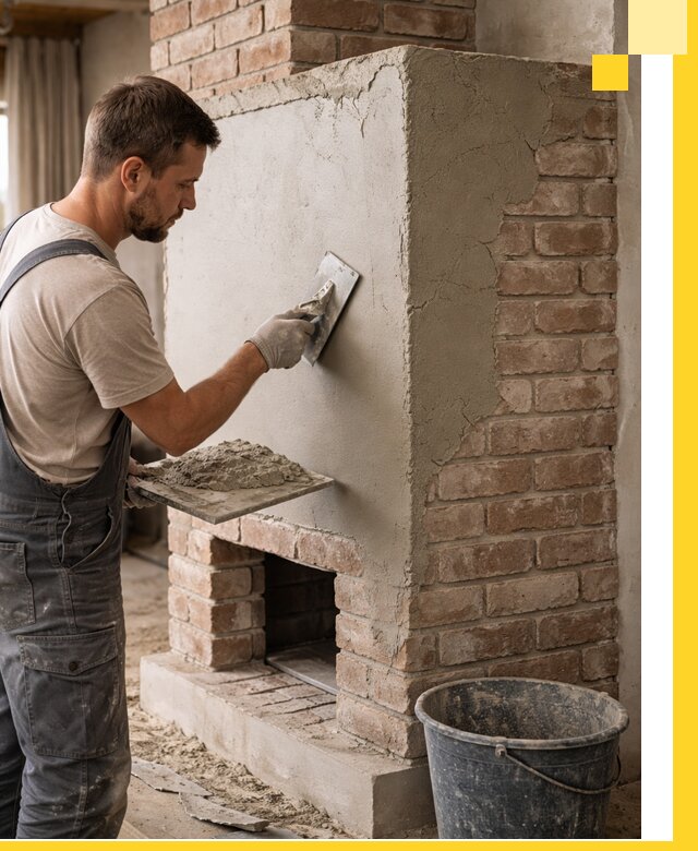 Отделка печей и облицовка каминов в Елабуге под ключ