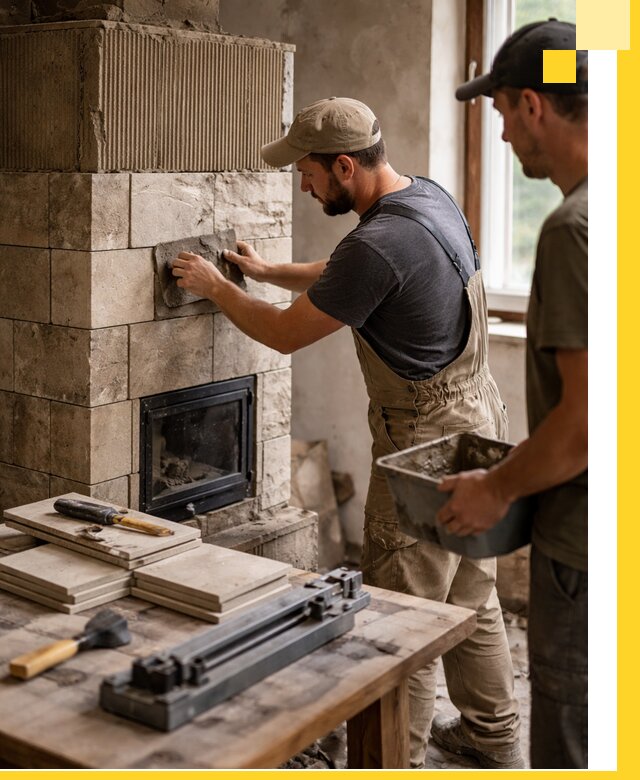 Профессиональная облицовка печей в Елабуге: керамика и камень