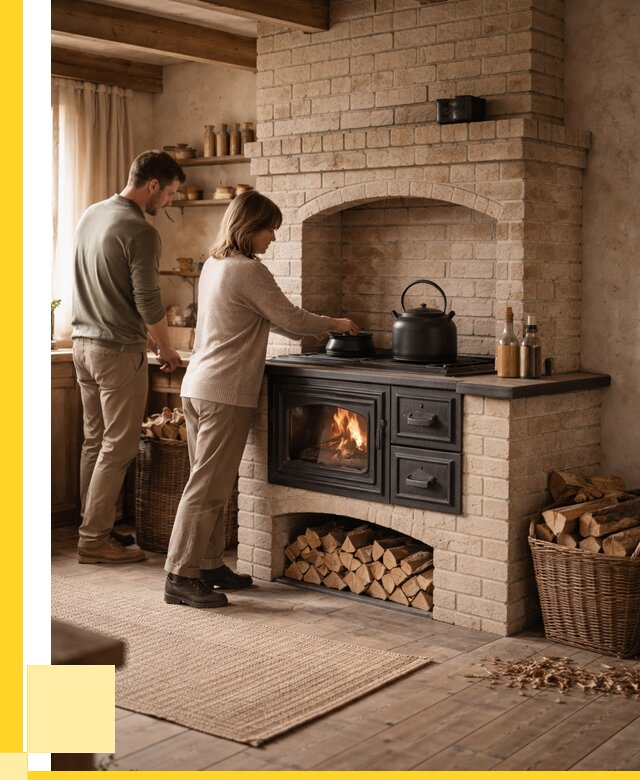 Печи с плитой в Елабуге от 45576 р. | ЭриданЛбг — кирпичная печь