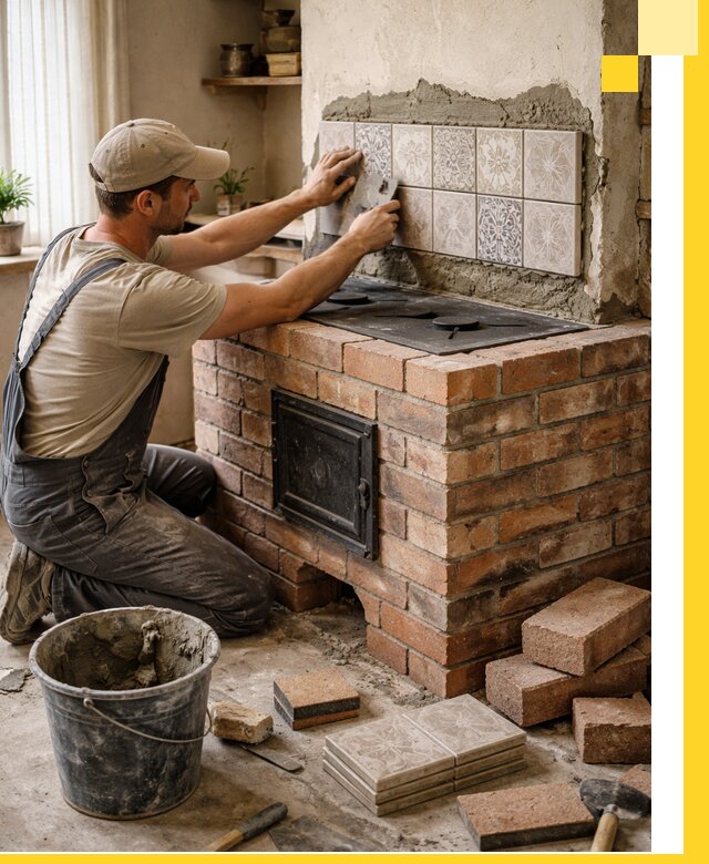 Печи с плитой на заказ монтаж гарантия и сервис в Елабуге