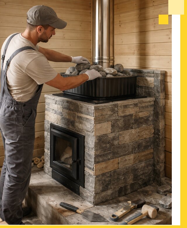 Печи для парной в Елабуге, производство, монтаж и обслуживание