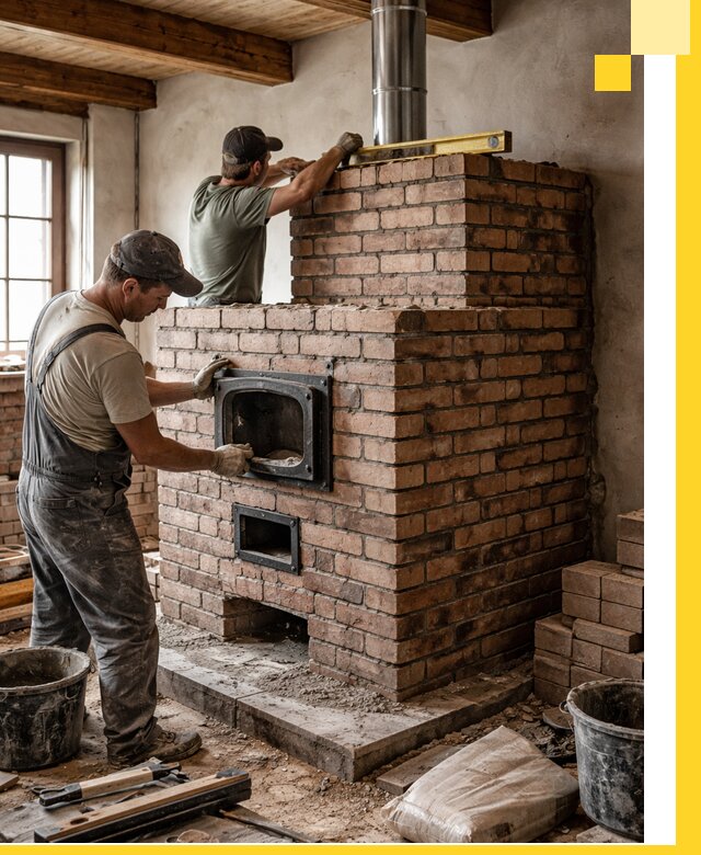 Печи для загородного дома под ключ в Елабуге — монтаж и сервис