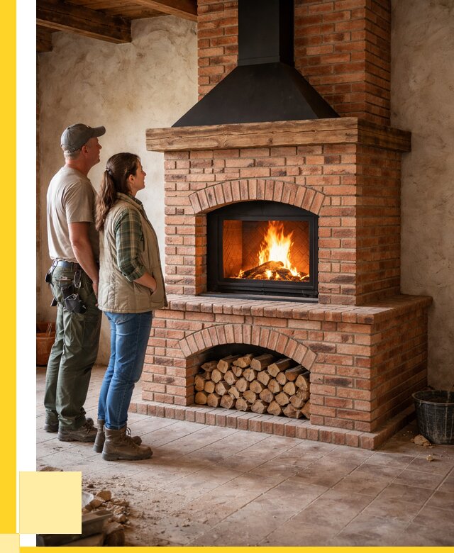 Печи камины из кирпича в Елабуге от 121536 р. | ЭриданЛбг