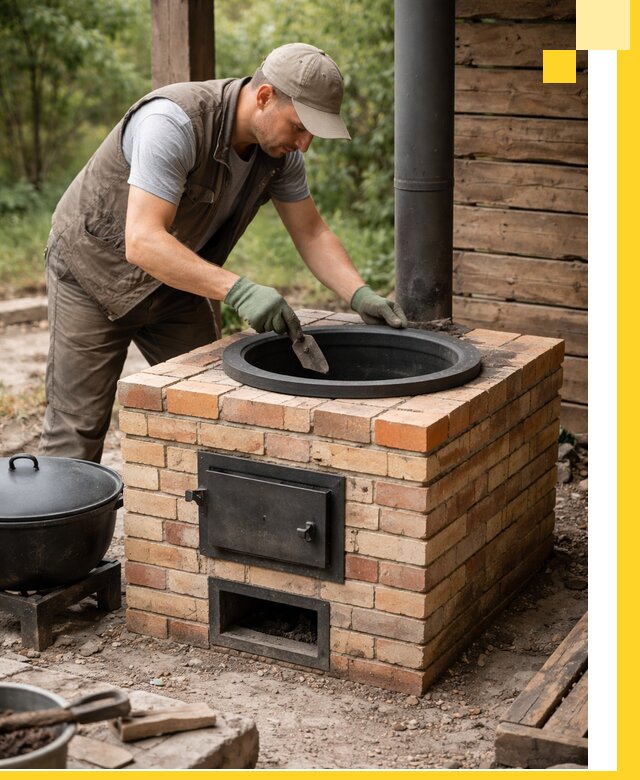 Изготовление и установка печей для казана в Елабуге под ключ