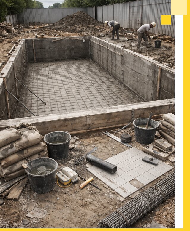 Строительство бассейнов под ключ в Елабуге, дизайн и монтаж