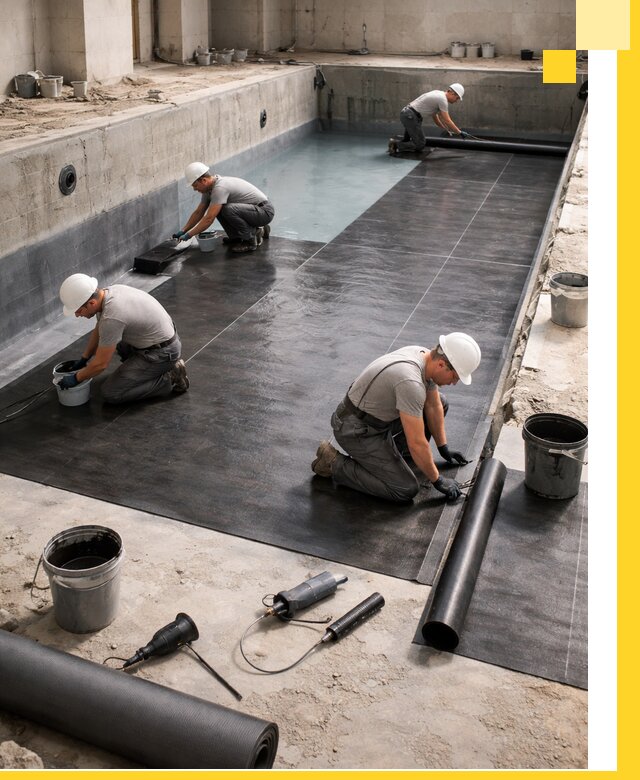 Профессиональная гидроизоляция бассейнов и чаш в Елабуге под ключ