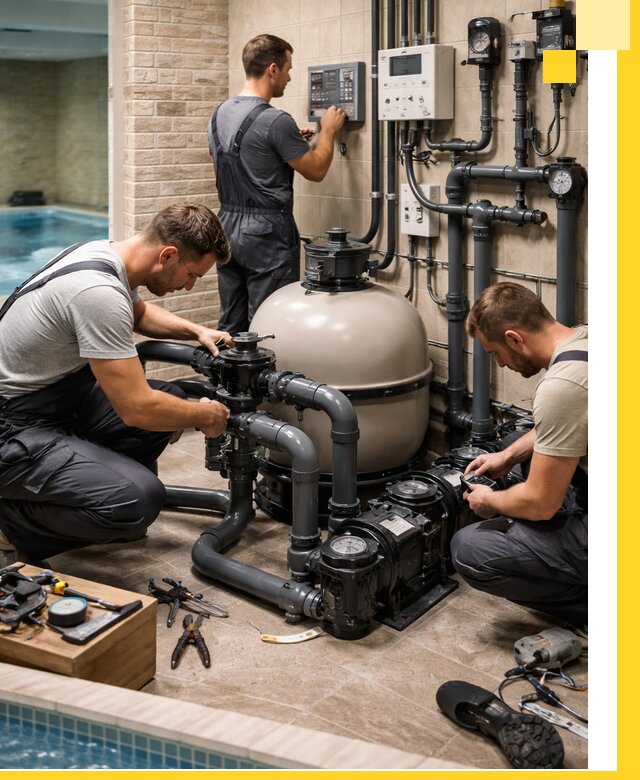 Комплексное оборудование для бассейнов под ключ в Елабуге