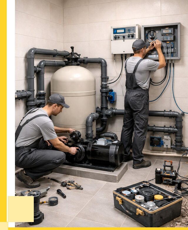 Монтаж оборудования для бассейнов в Елабуге от 40512 р. | ЭриданЛбг