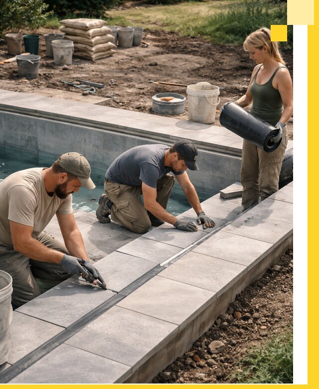 Строительство и монтаж уличных бассейнов под ключ в Елабуге