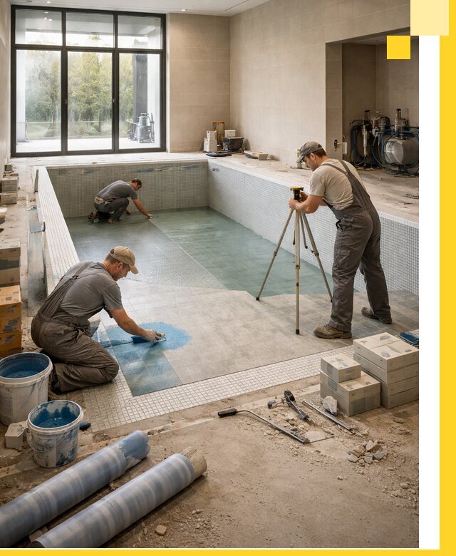 Проект и строительство закрытых бассейнов в Елабуге под ключ