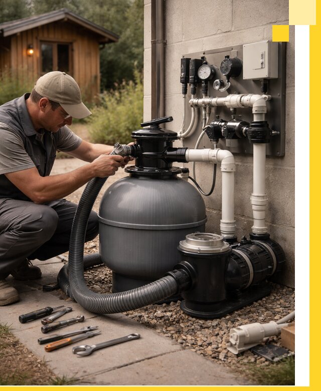 Продажа и монтаж фильтров и насосов для бассейнов в Елабуге