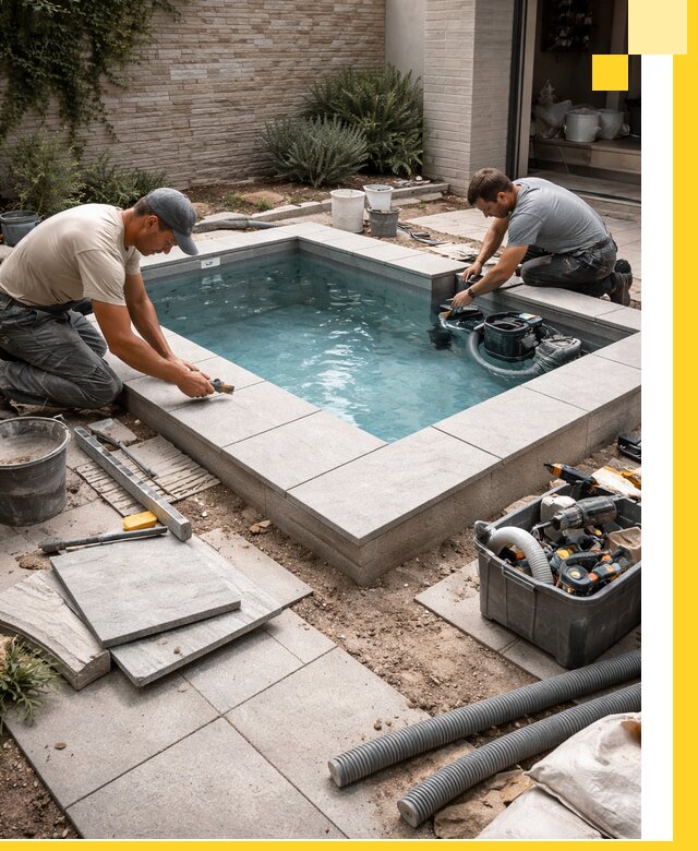 Мини бассейны под ключ в Елабуге, дизайн и установка