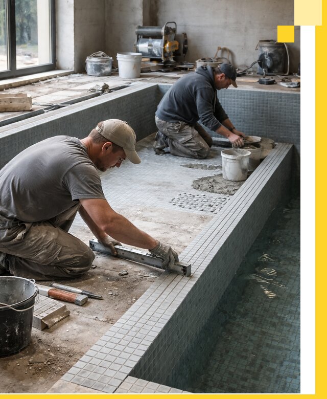 Строительство бассейна в частном доме в Елабуге под ключ