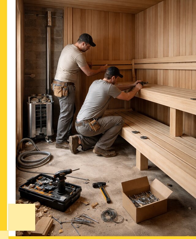 Монтаж саун под ключ в Елабуге от 121536 р. | ЭриданЛбг