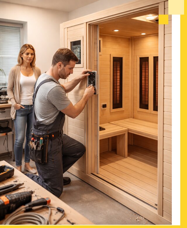 Инфракрасные сауны под ключ в Елабуге продажа и установка