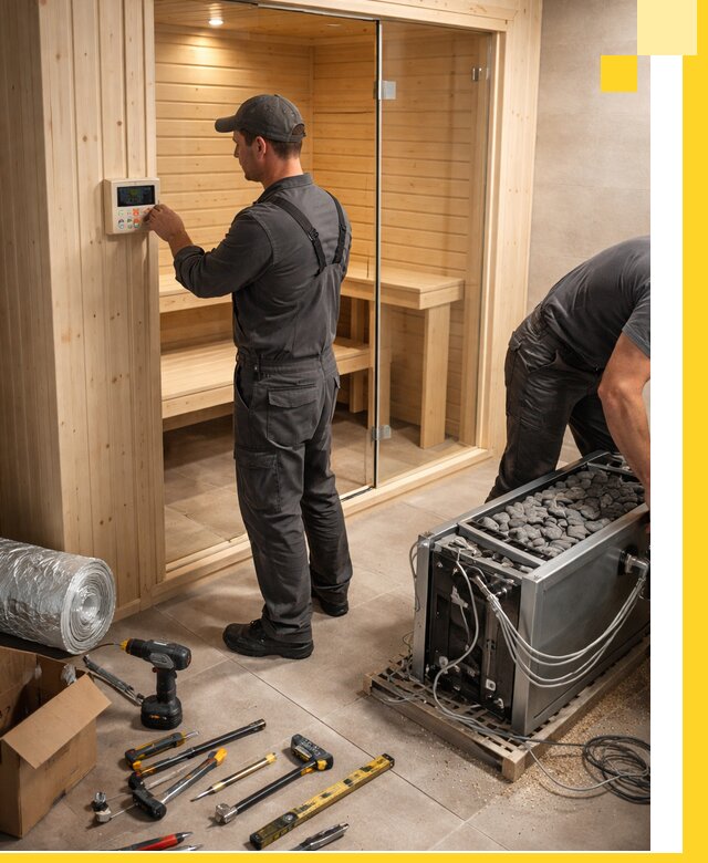 Поставка, установка и монтаж электрических саун в Елабуге