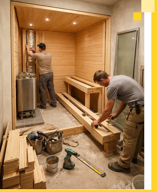 Проектирование и установка домашних саун под ключ в Елабуге