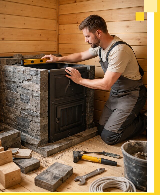 Производство и установка печей для саун под ключ в Елабуге