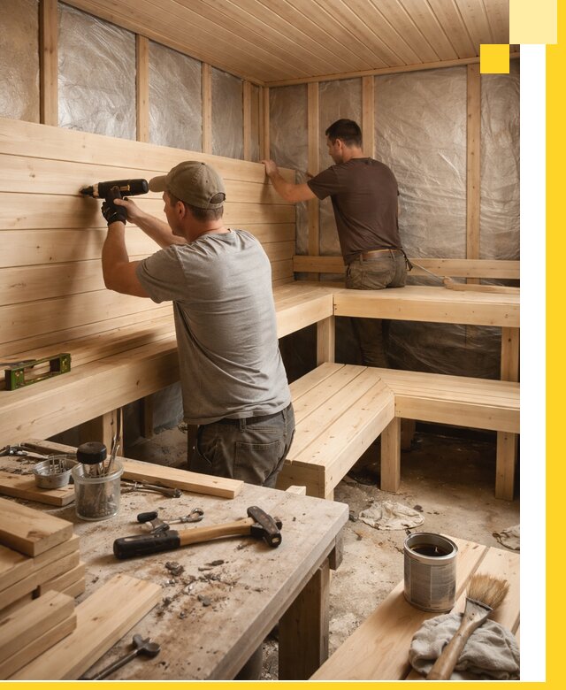 Профессиональная отделка бань и саун под ключ в Елабуге