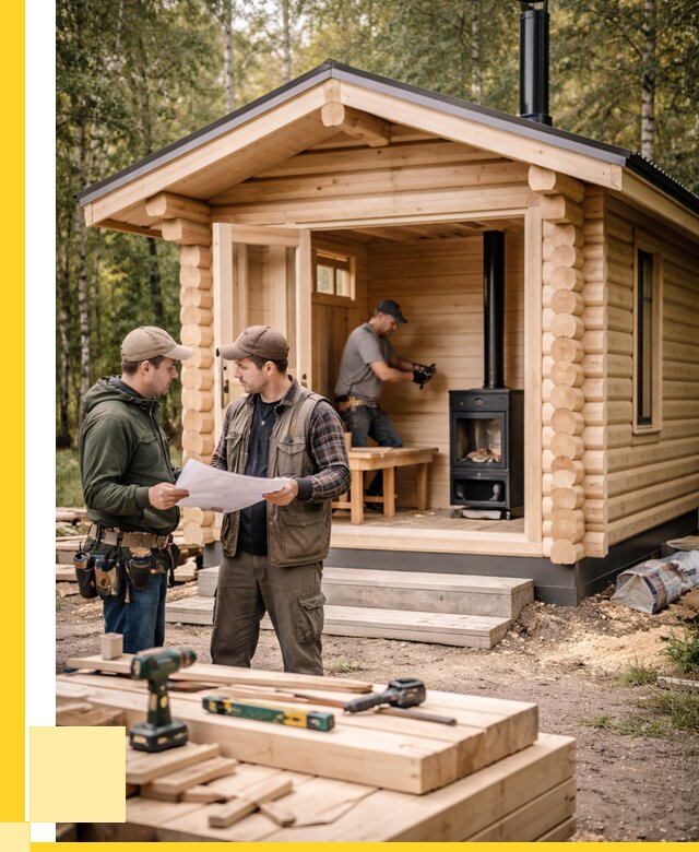 Монтаж бань под ключ в Елабуге — от 202560 р. | ЭриданЛбг