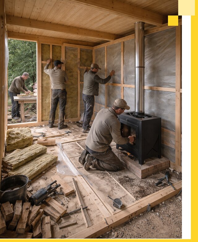 Профессиональный монтаж бань под ключ в Елабуге для дома