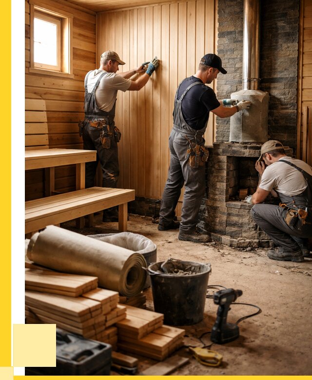 Ремонт бань под ключ в Елабуге от 45576 р. | ЭриданЛбг