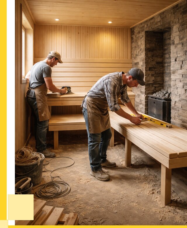 Отделка бани в Елабуге: внутренняя отделка от 3038 р. | ЭриданЛбг