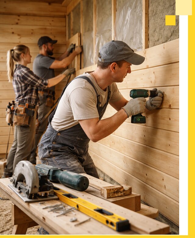 Обшивка бань под ключ в Елабуге: отделка стен и потолков