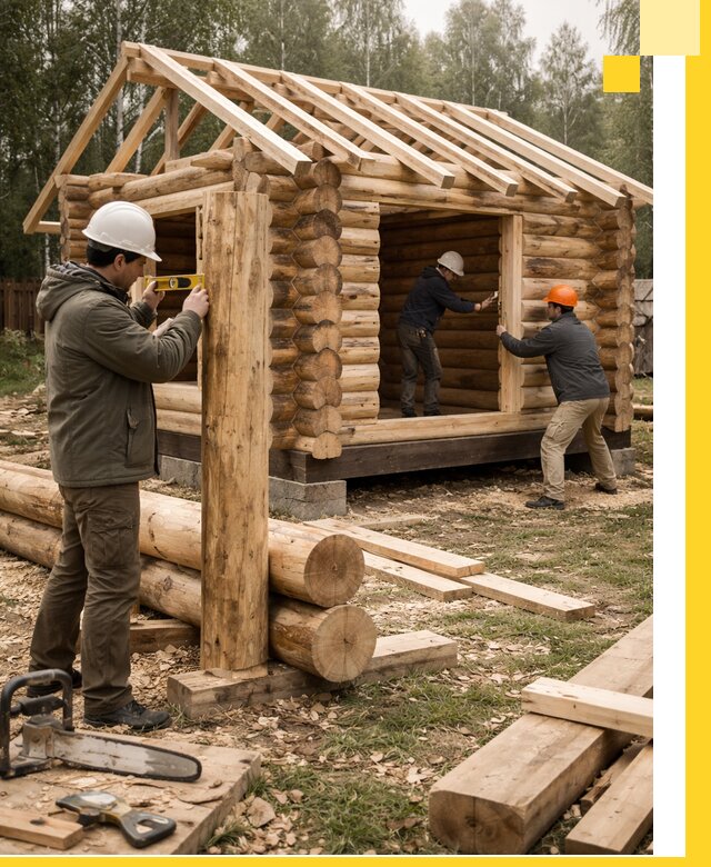 Строительство бань для дачи под ключ в Елабуге с доставкой и монтажом