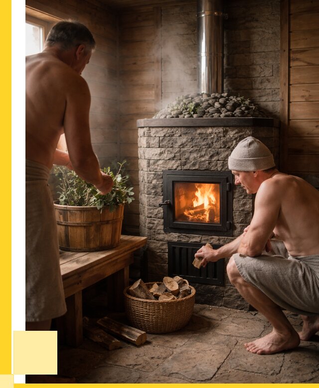 Банные печи под ключ в Елабуге от 45576 р. | ЭриданЛбг кирпичная