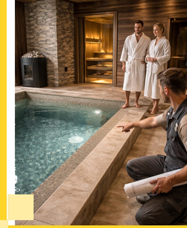 Проект бани с бассейном под ключ в Елабуге от 65832 р. | ЭриданЛбг