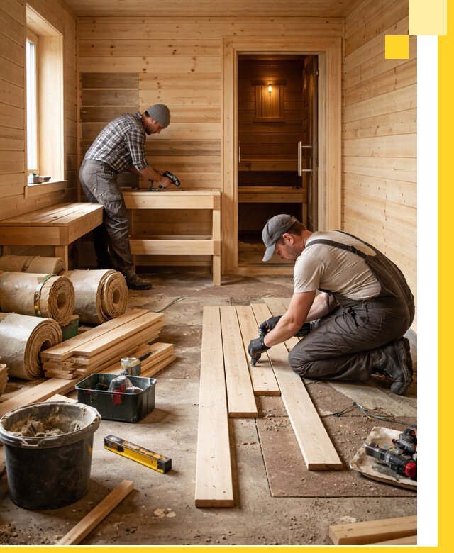 Индивидуальный проект бани с комнатой отдыха под ключ в Елабуге