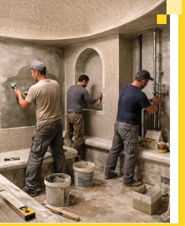 Профессиональный монтаж хамамов под ключ в Елабуге с гарантией