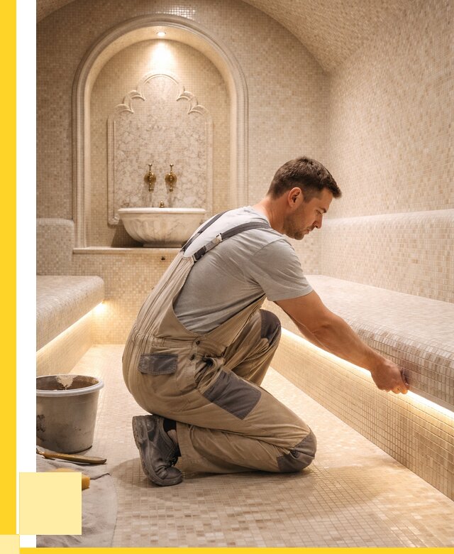 Отделка хамамов под ключ в Елабуге от 5570 р. | ЭриданЛбг