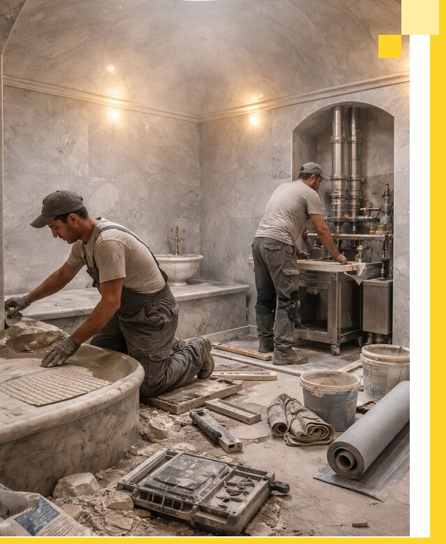 Строительство турецких бань хаммам под ключ в Елабуге