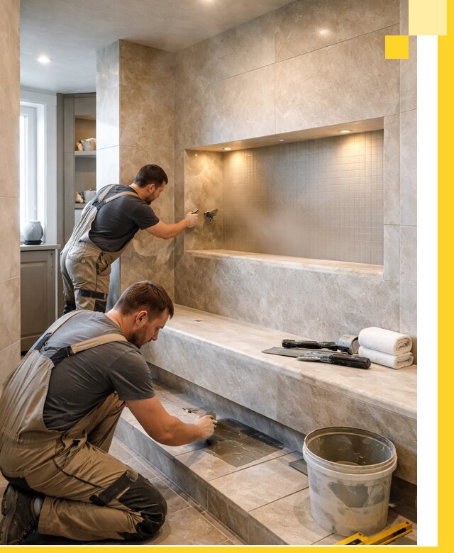 Профессиональное строительство хамама в квартире в Елабуге