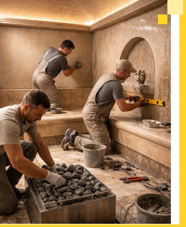 Проектирование и строительство хамама и сауны в Елабуге